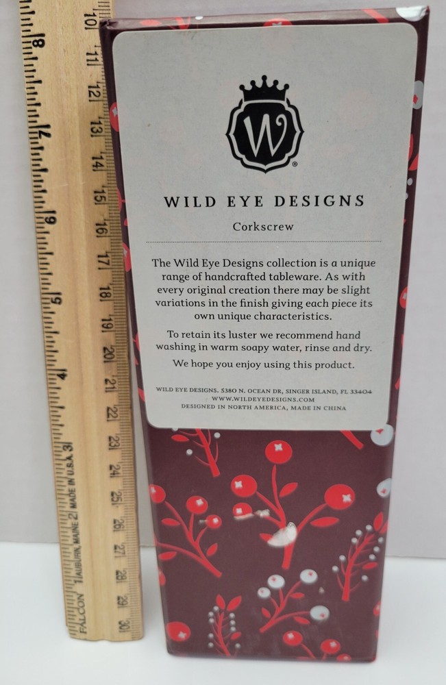 Wild Eye Designs Winged Corkscrew -NEW in Box