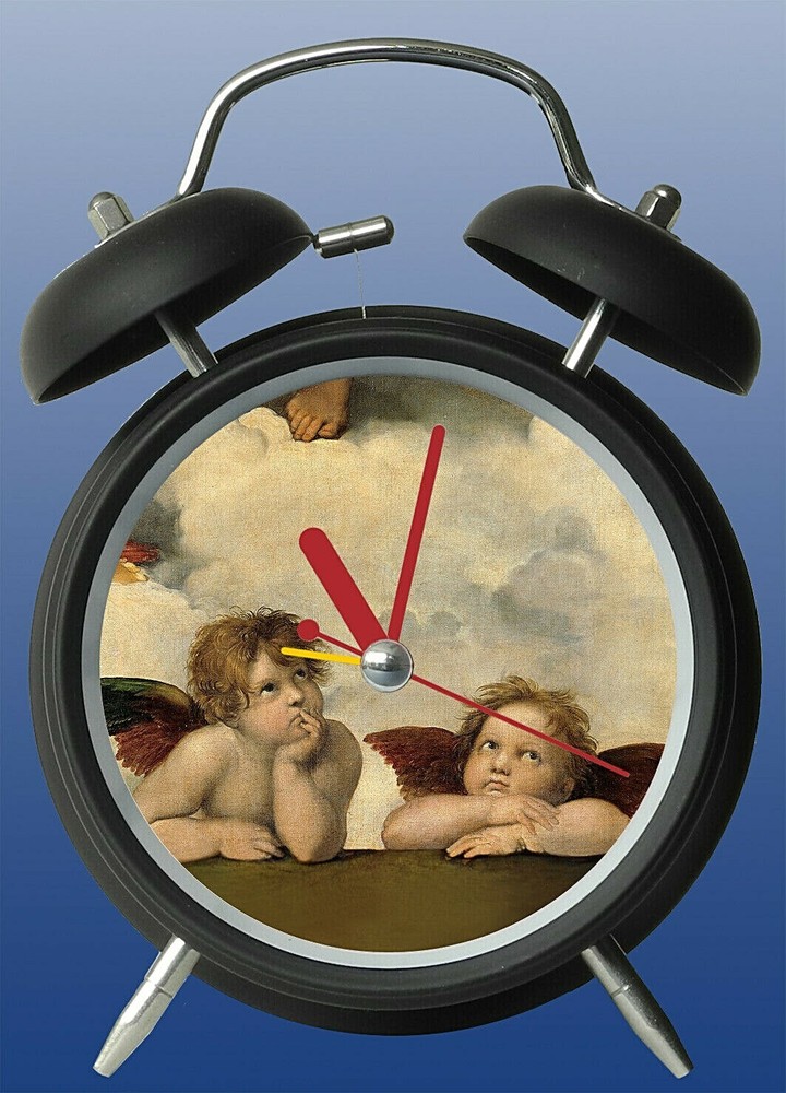 Silent Table Alarm Clock With Light Paris Design 1899 Gallo