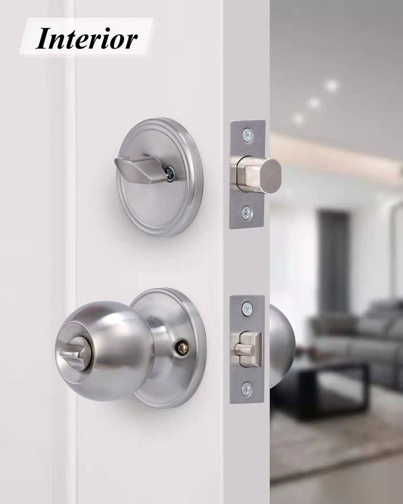 (3Sets) All Keyed Same Entry Door 3 Pack, Deadbolt Lockset-Keyed Alike