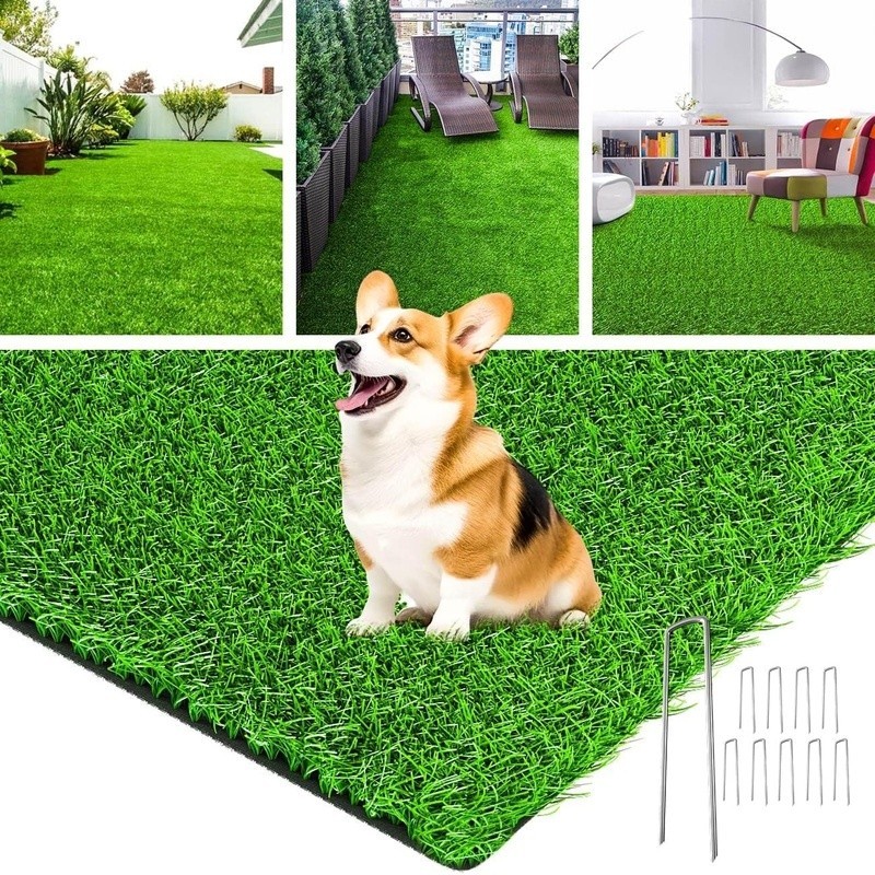 Realistic Artificial Grass Turf Pet Friendly Easy Clean Multi Use Durable