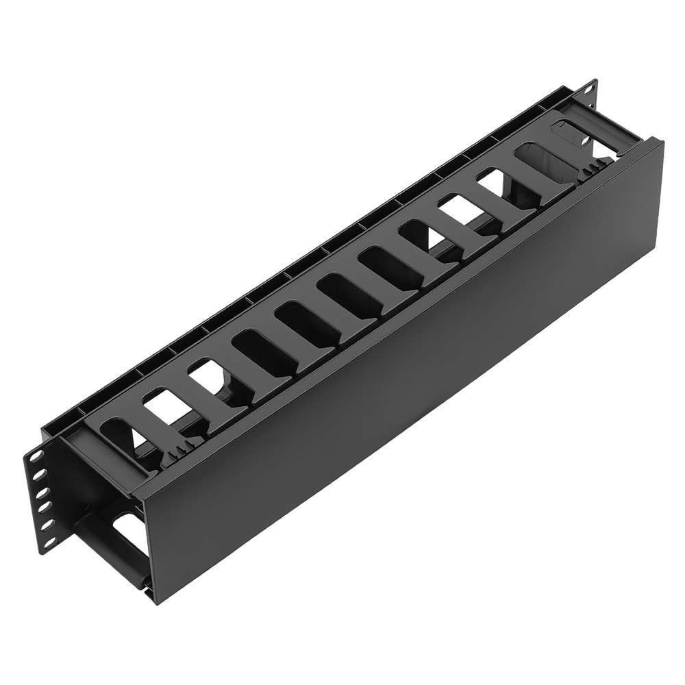 4-Pack Horizontal Cable Organizer for 19-Inch Racks - Efficient Management