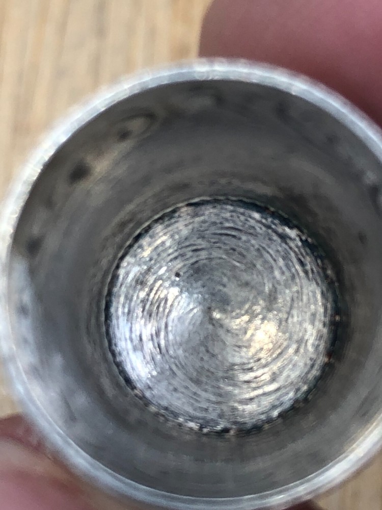 Vintage Sterling Silver Thimble, size 9, nice