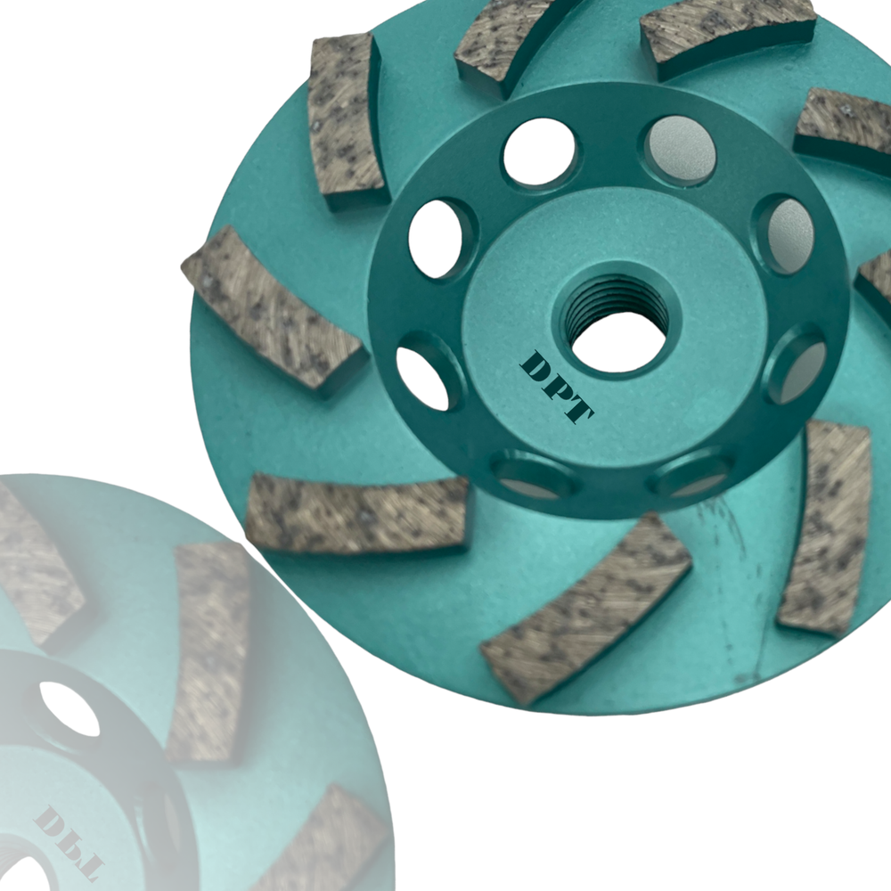 2 Pack 4.5" Diamond Segment Grinding Wheel Disc for Concrete Angle Grinders