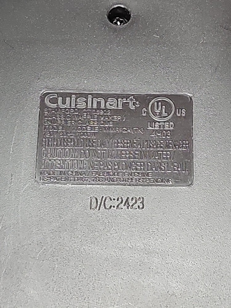 Cuisinart Round Classic Waffle Maker Nonstick Indicator Light Stainless Steel