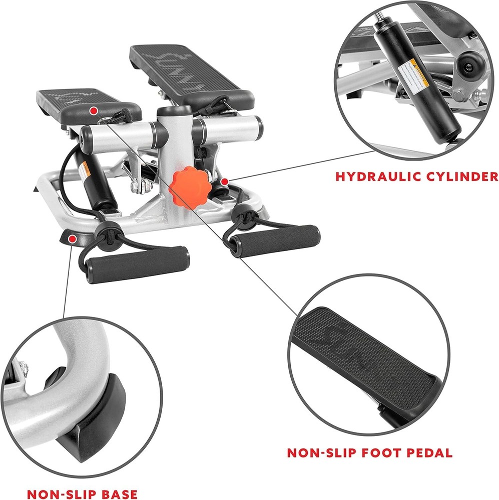 Versatile 2-in-1 Stepper Machine - Adjustable Resistance & User-Friendly Design