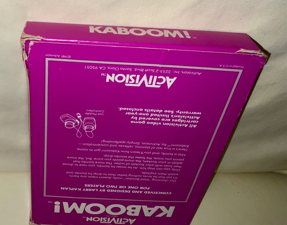 ATARI 2600 Activision Kaboom! (AG-010) - 1981 - Tested - See Description