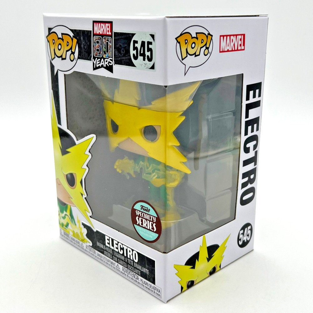Funko POP! Marvel 80 Years ELECTRO #545 Specialty Series Exclusive w/Protector