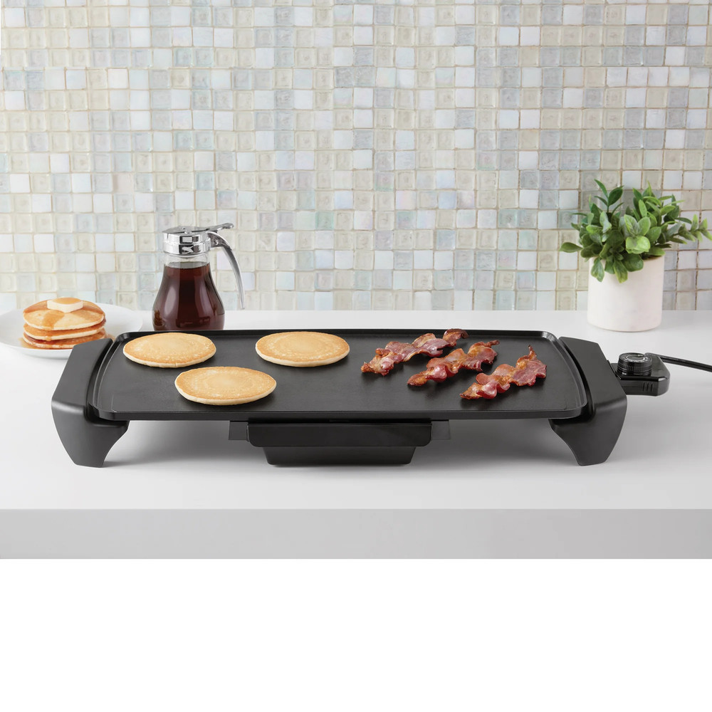 20” Electric Griddle - Non-Stick, Temperature Control,1500 W,Ceramic Coating