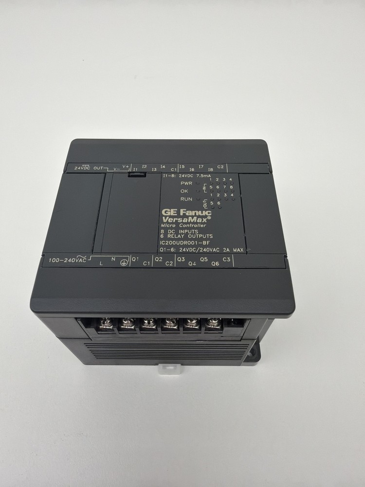 GE Fanuc IC200UDR001-BF VersaMax Micro Controller, 8 Input, 6 Output, 24VDC