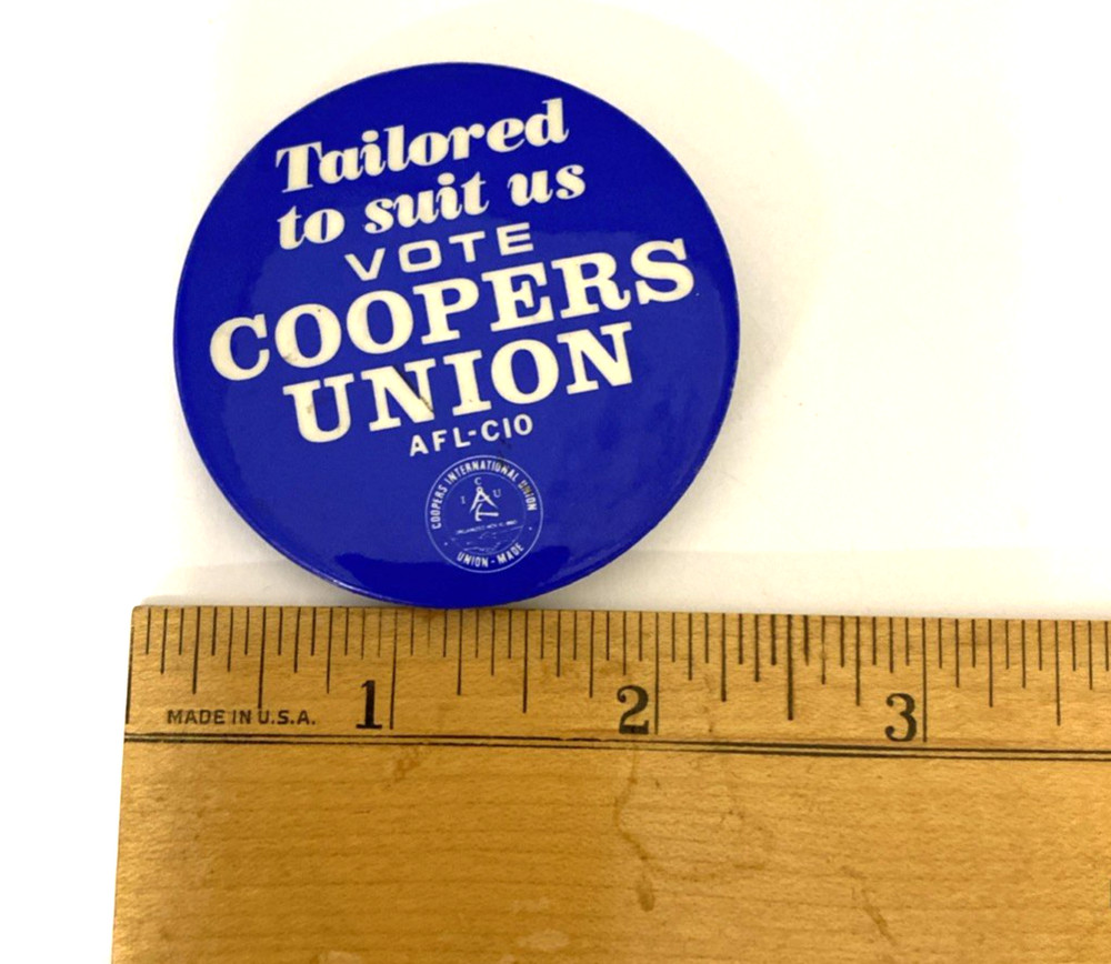 Vintage Coopers Union Button (B2)