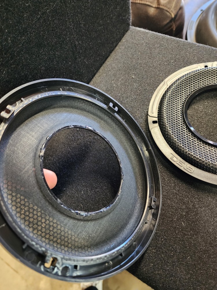 DS18 Car Speaker Grills Pair Black Protective Covers