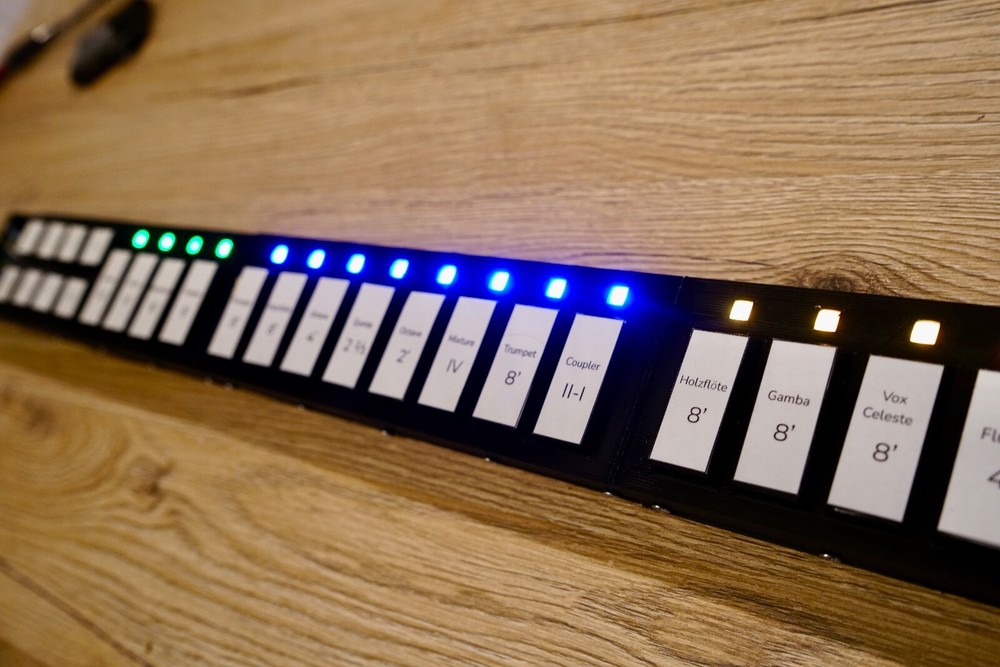 MIDI controler board for virtual pipe organ