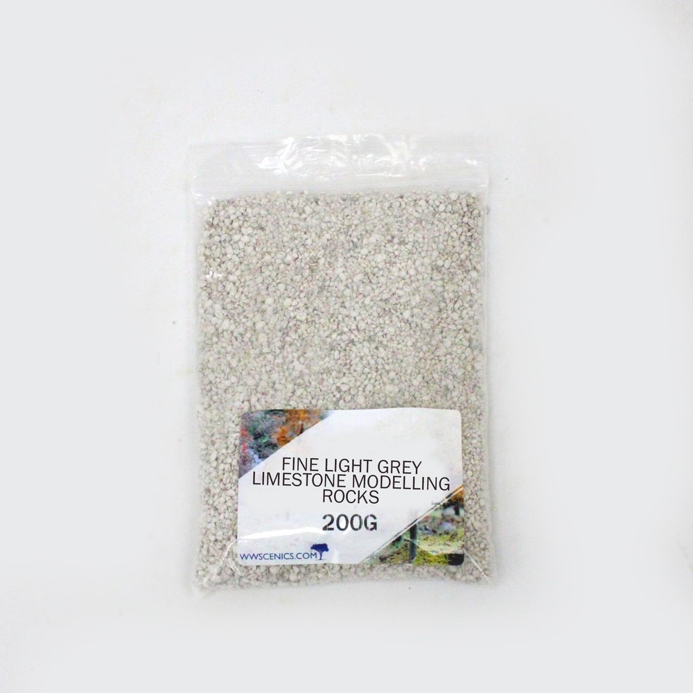 Fine Light Grey Limestone Modelling Rocks 0-3mm | Wargame & Basing Material
