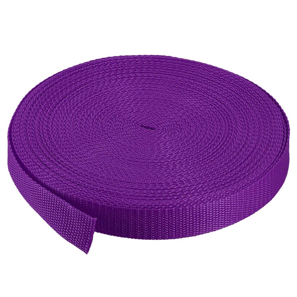 Lightweight Polypropylene Webbing Strap 1" 25 Yards Red Purple Strapping