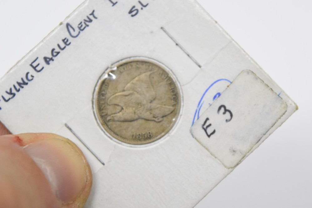 1858 flying eagle cent s/l 14676