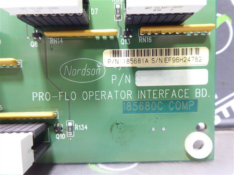 USED Nordson Corp. 185681A Pro-Flo Operator Interface Board