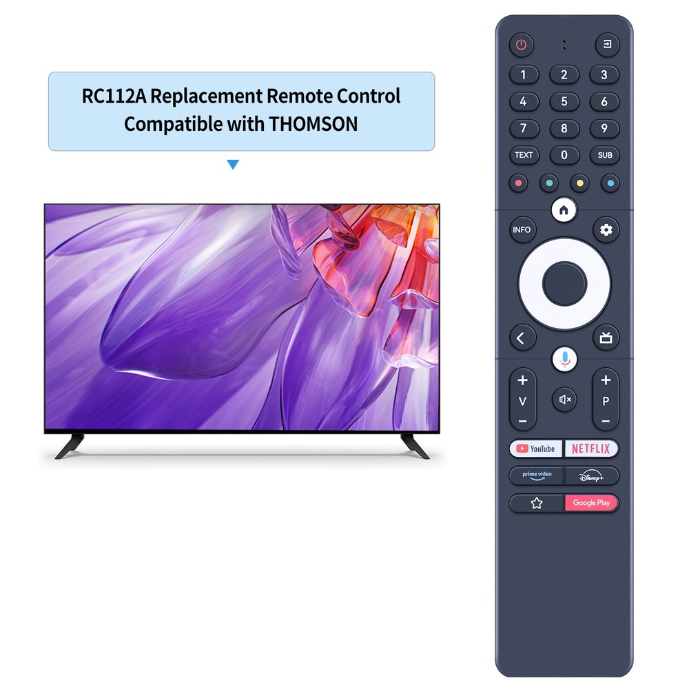 New Replacement Remote Control For THOMSON Android TV RC112A