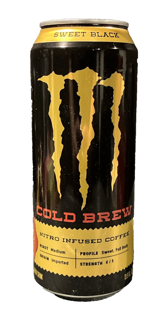 UNOPENED CAN JAVA MONSTER NITRO COLD BREW SWEET BLACK COFFEE ZERO SUGAR 13.5 OZ