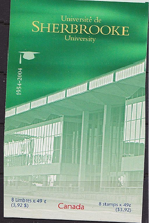 Canada, 2004 Booklet 289 Sherbrooke University