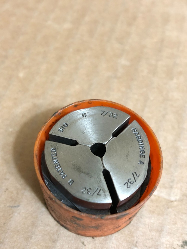 HARDINGE 7/32''  S-10 SMOOTH ROUND COLLET PADS