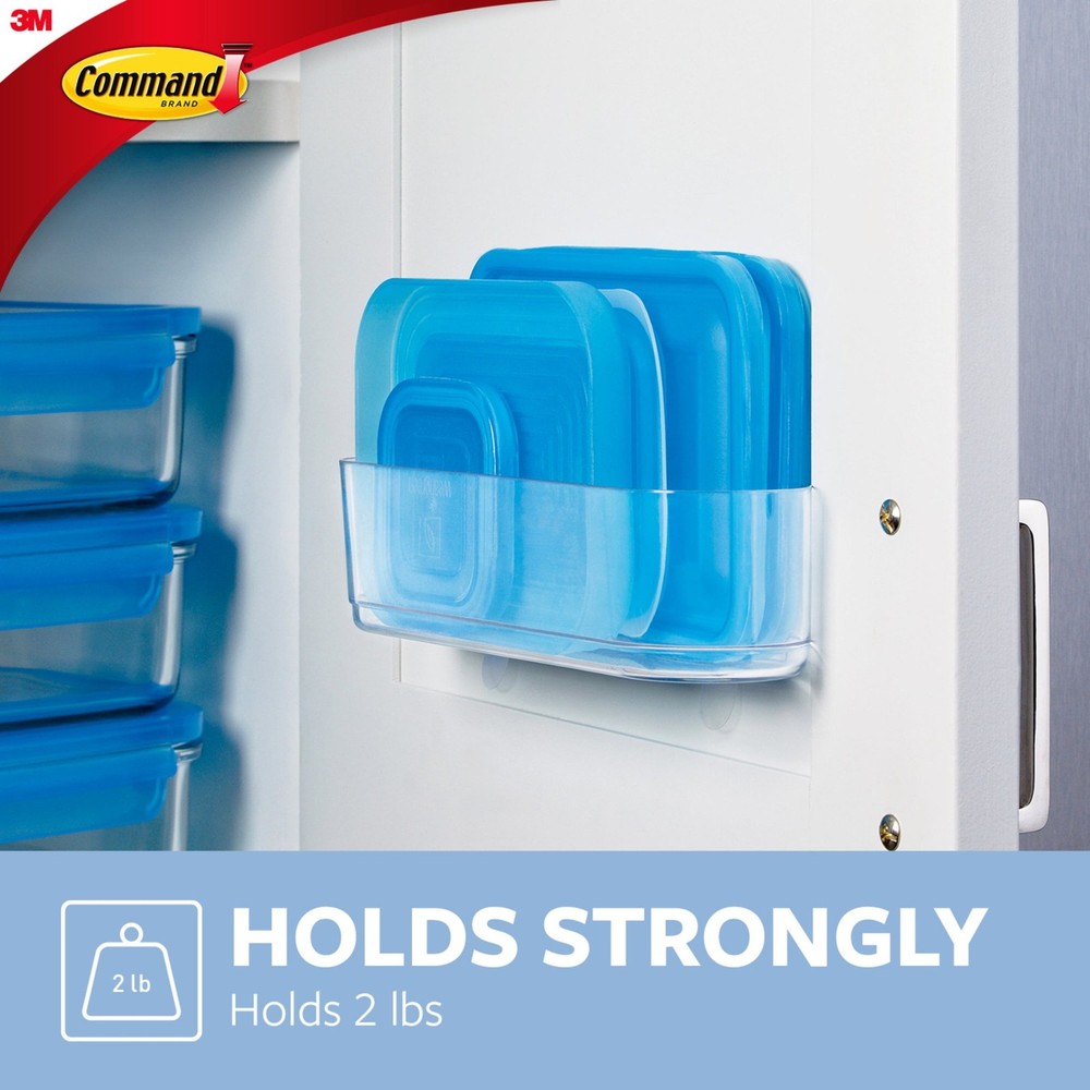 Command Caddy, Clear, Medium, 1 Caddy, Bathroom and Kitchen Organization