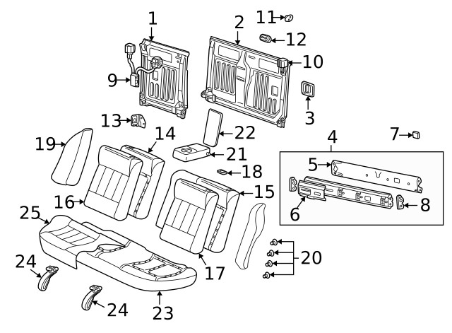 Genuine GM Seat Back Cover 22687158