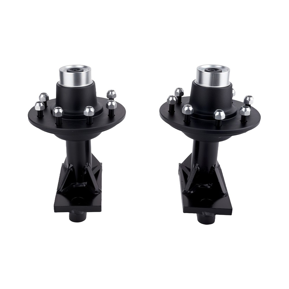 Superior Container Wheel Kit 8x6.5 Spindle Hub Assembly Bolt-On Design Pair