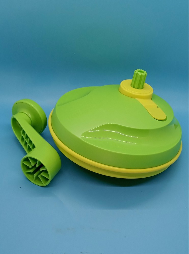 Tupperware Quick Chef Pro System Manual Food Processor - Green