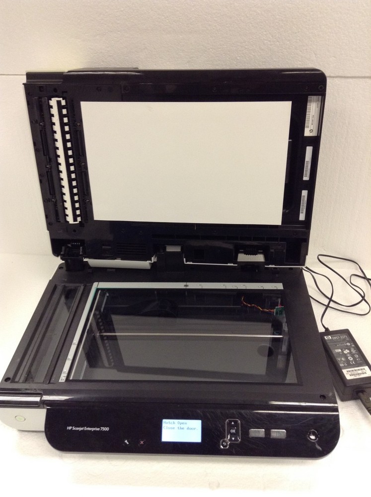 HP ScanJet Enterprise 7500 Flatbed Document Scanner w/ Ac Adapter, WORKING