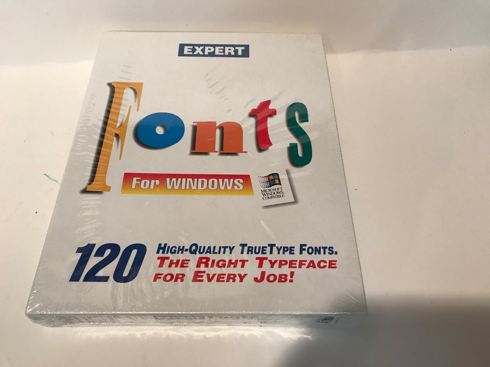 Expert Fonts for Windows computer program 1993