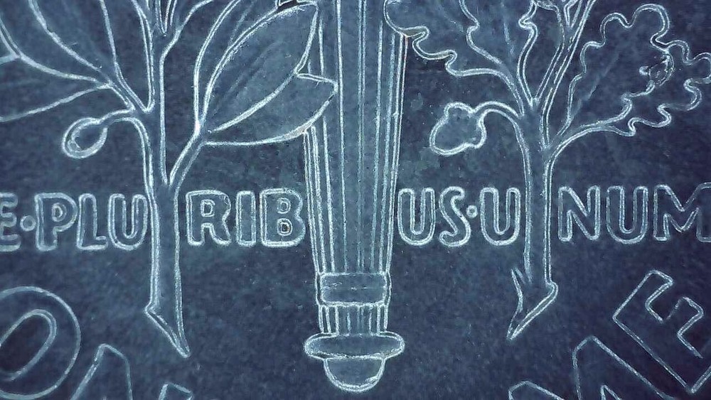 2021 P Dime error multiple die chips and misaligned die