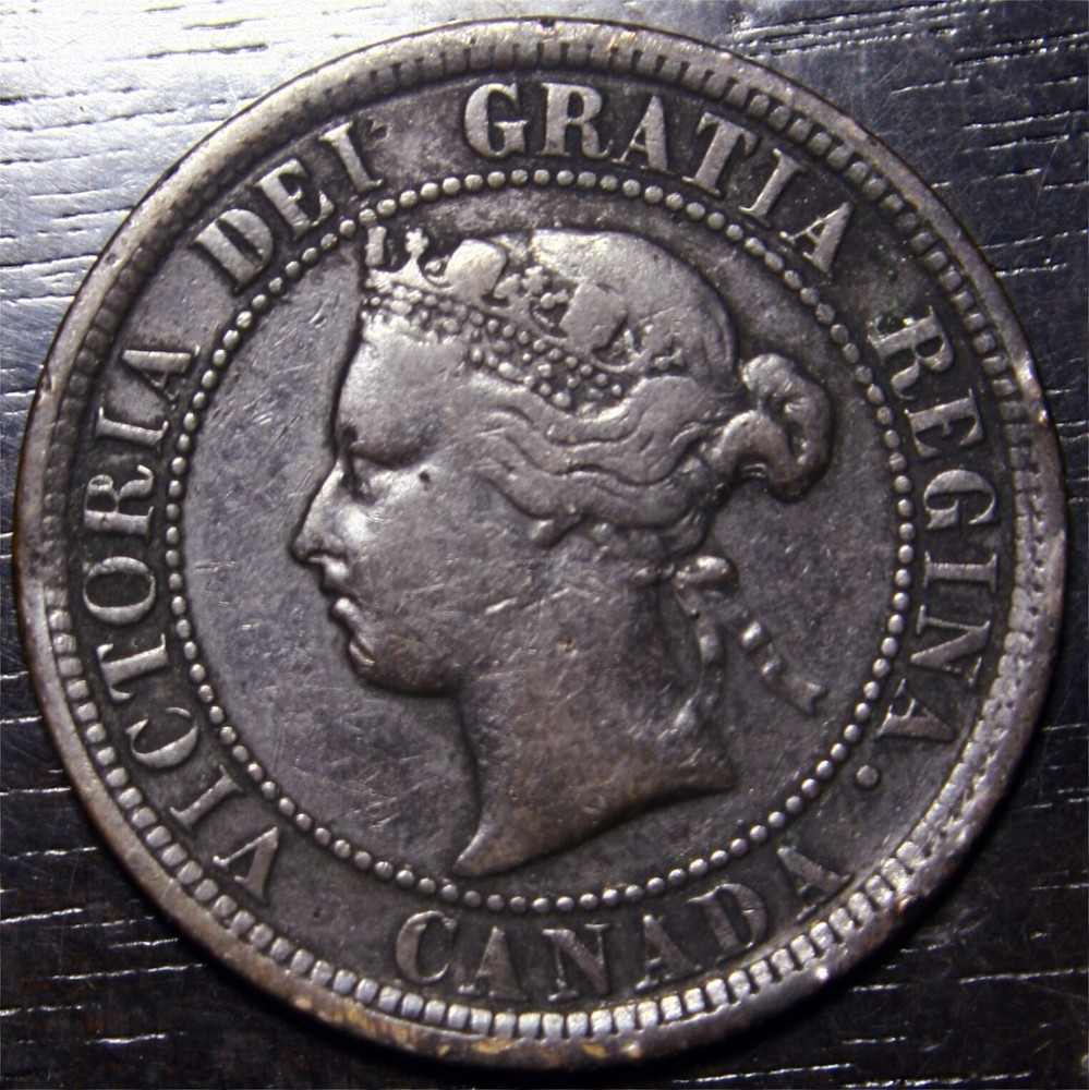 1882 Canada One Cent Large 1c World Coin
