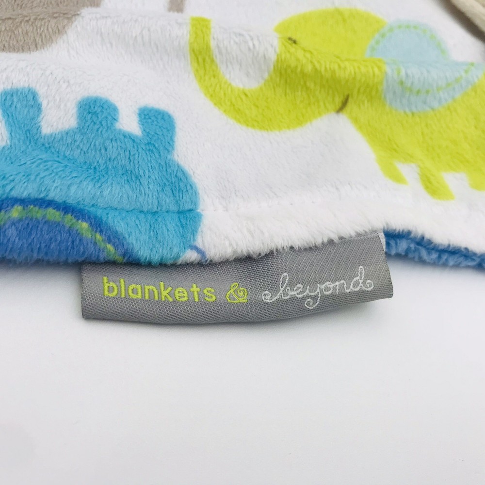 Blankets & Beyond Lovey Elephant Security Blanket Pacifier Holder