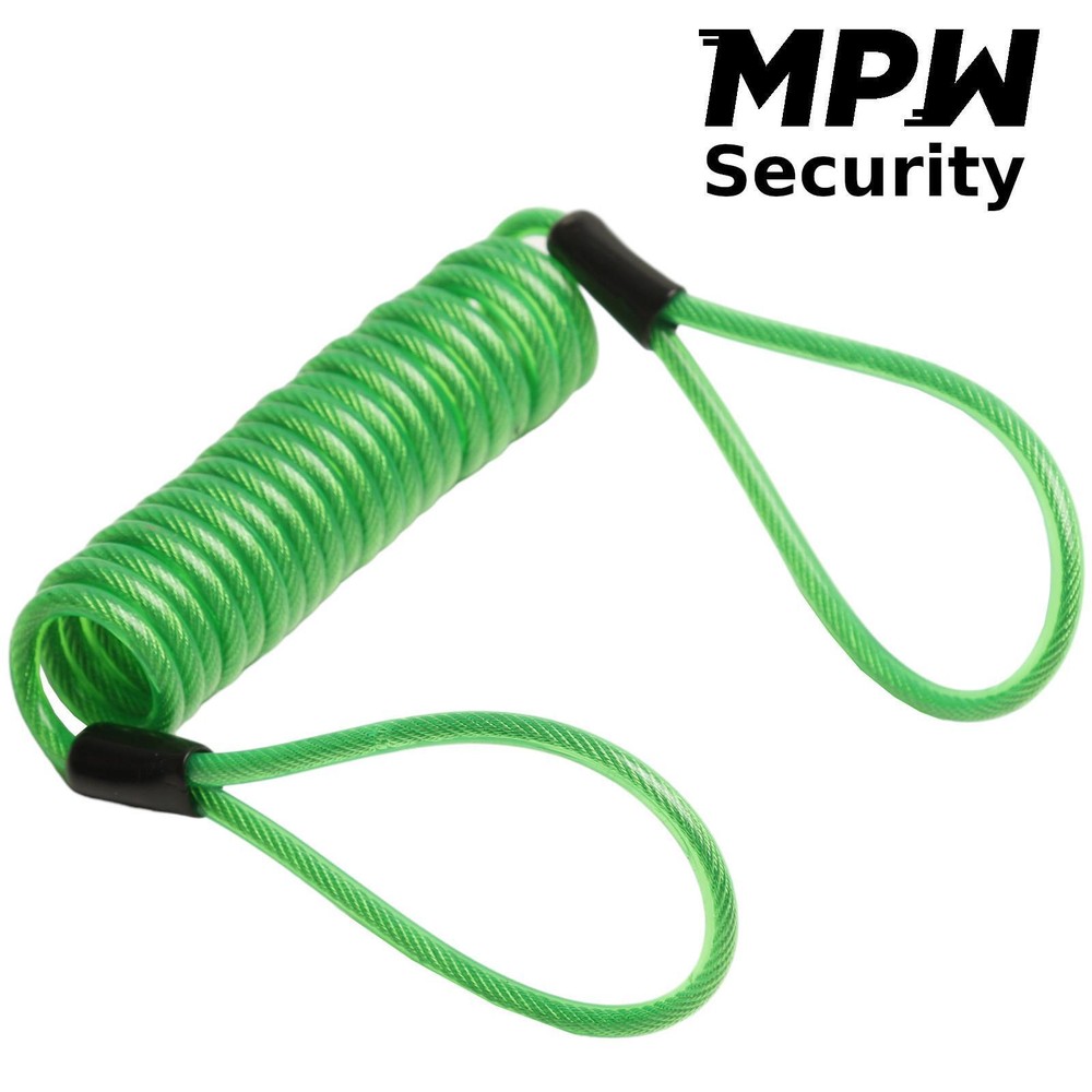 MPW Motorcycle Scooter Disc Lock Reminder Cable - 110cm x 4cm