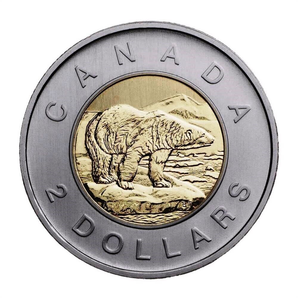 Canada $2 DOLLARS 2004 Polar Bear  Specimen Mint UNC