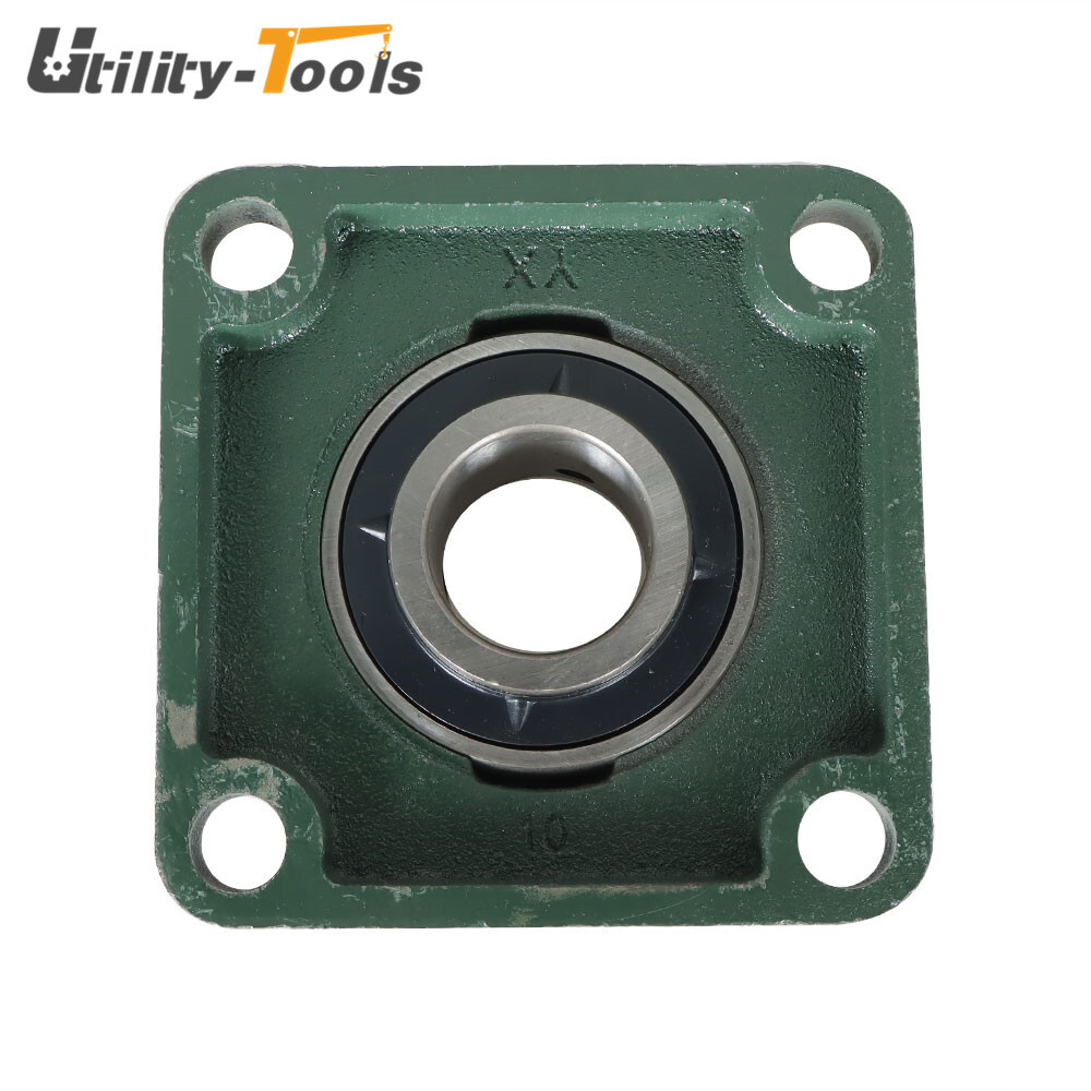 2 Pack UCF208-24 Pillow Block Flange Bearing 1.5" Bore 4 Bolt Solid Base New