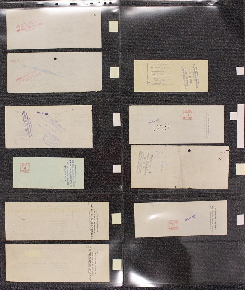 CANADA REVENUE EXCISE TAX METER STAMP COLLECTION