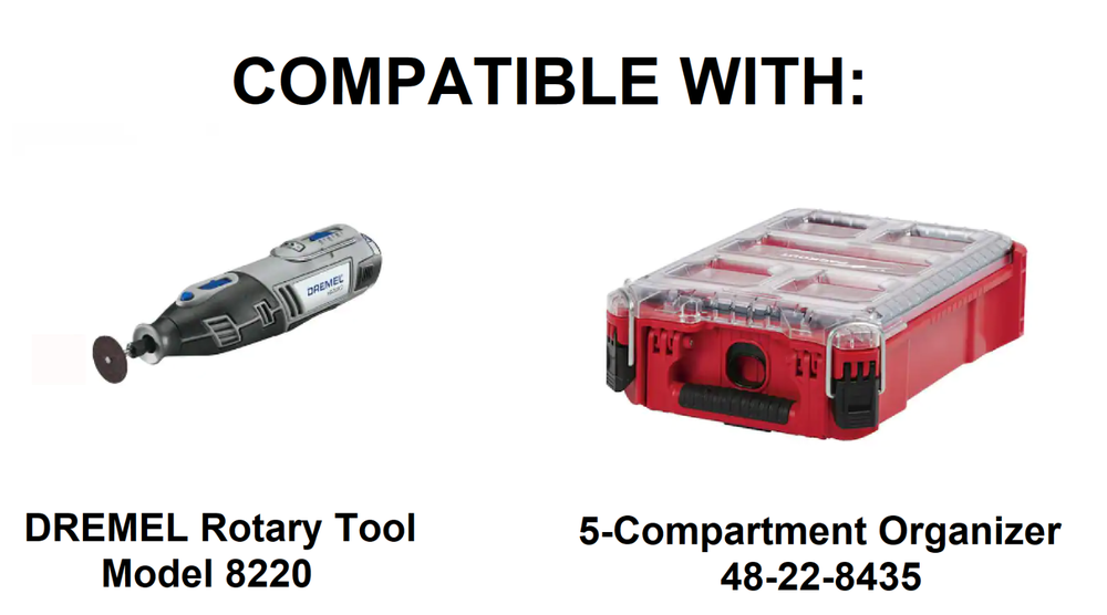 Milwaukee Packout Insert for DREMEL 8220 Rotary Tool (Insert Only)