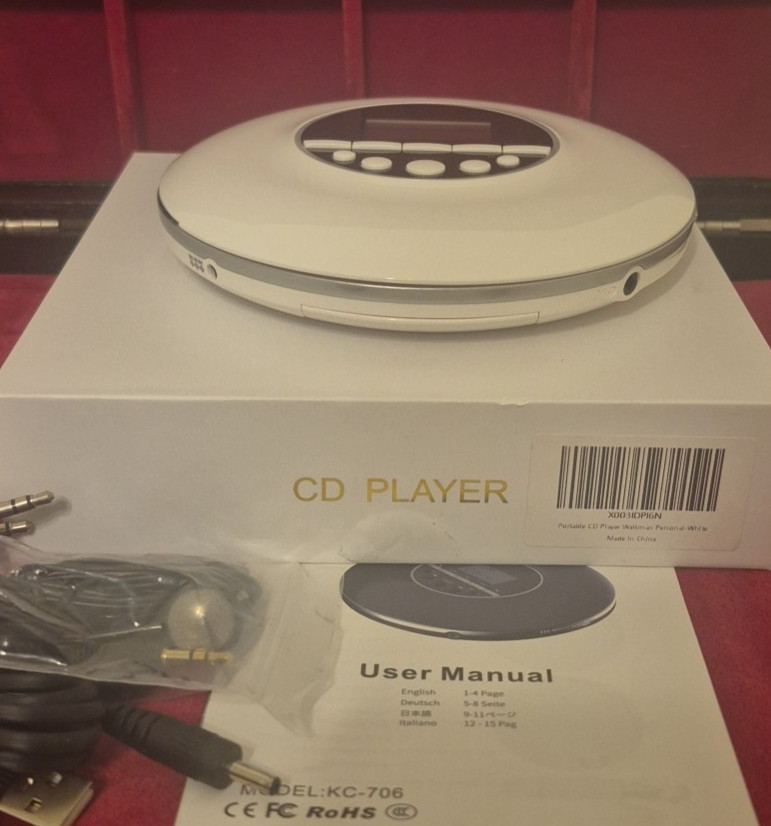 NWT Vintage CD Player Portable Compact CD Discman