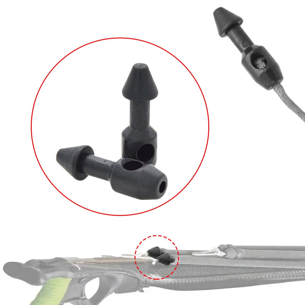 2PCS Wishbone Inserts Speargun Band Fish Fork Wishbone Inserts