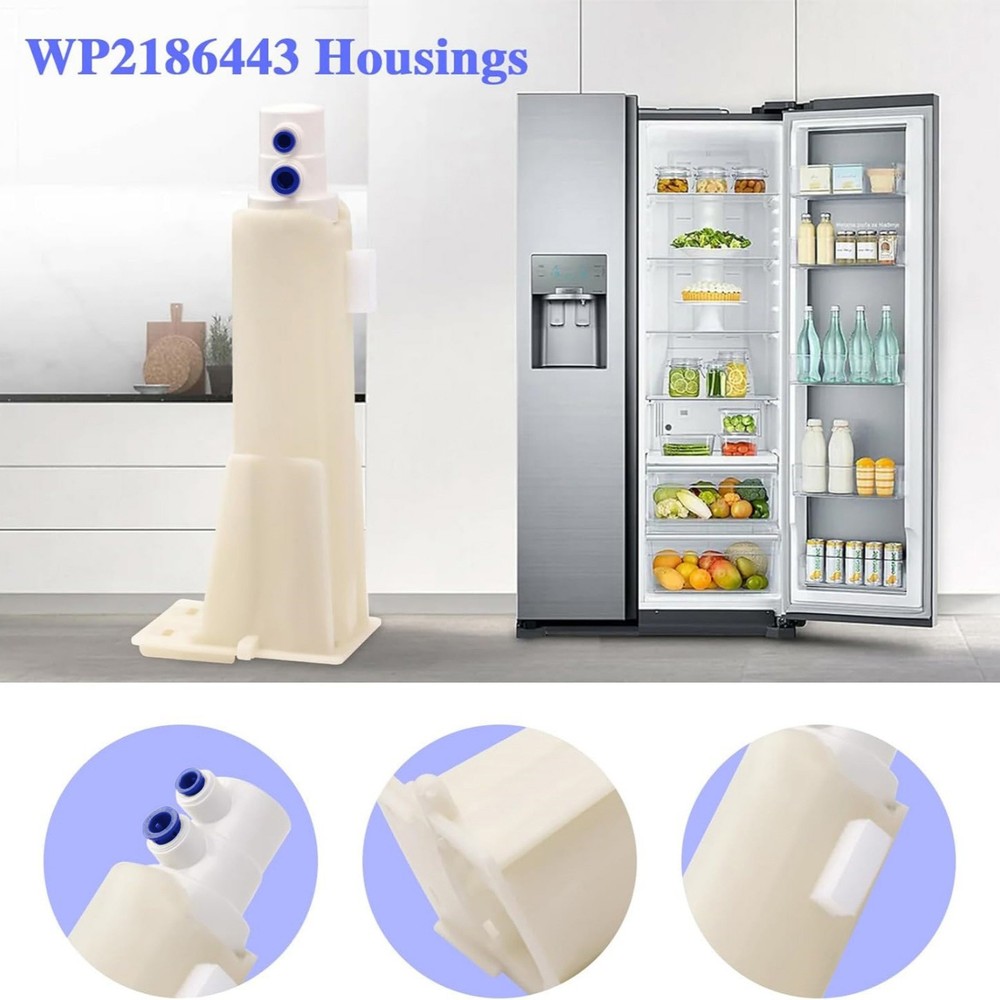 WP2186443 Refrigerator Water Filter Housing For Whirlpool Refrigerator 2186443