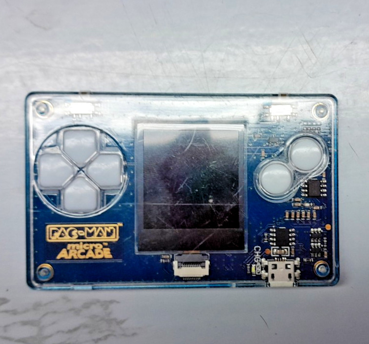 Micro Arcade Pacman, Multi hanheld micro game console used conditon tested works