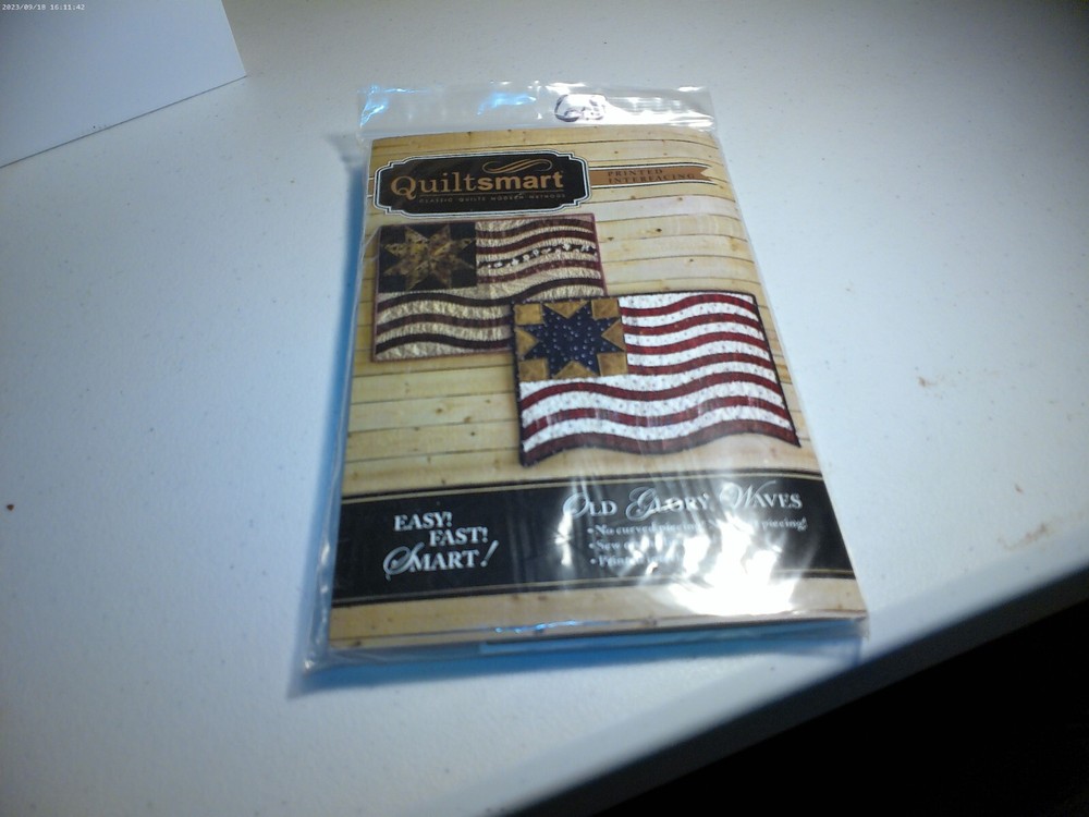 Quiltsmart Printed Interfacing - Old Glory Waves - Make 2 Flags