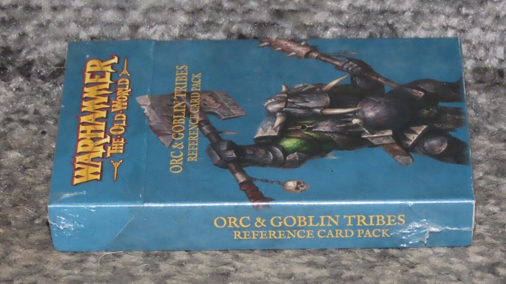 Games Workshop Warhammer The Old World Orcs & Goblins Tribes Reference Card Pack