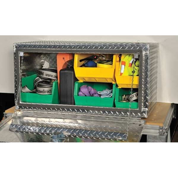Quantum Storage Systems Qus240yl Hang & Stack Storage Bin, Polypropylene,