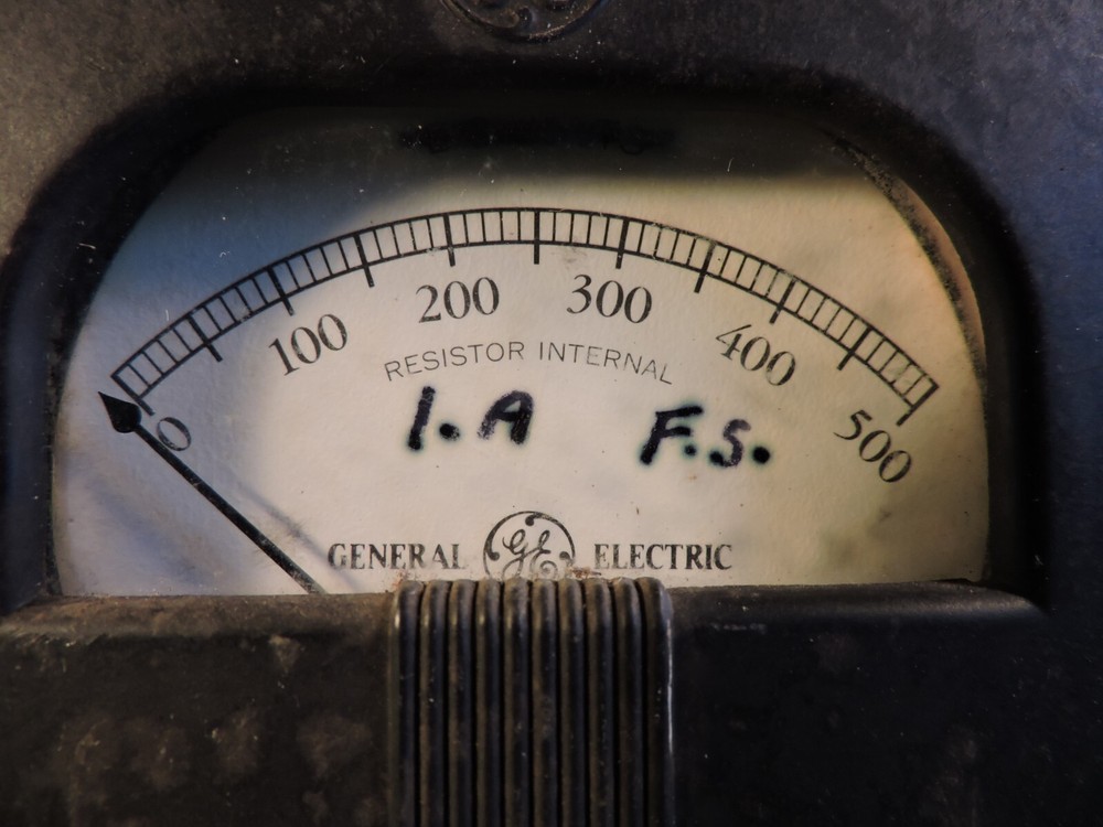 Antique 1920's GE Resistor Internal Meter ~Bakelite
