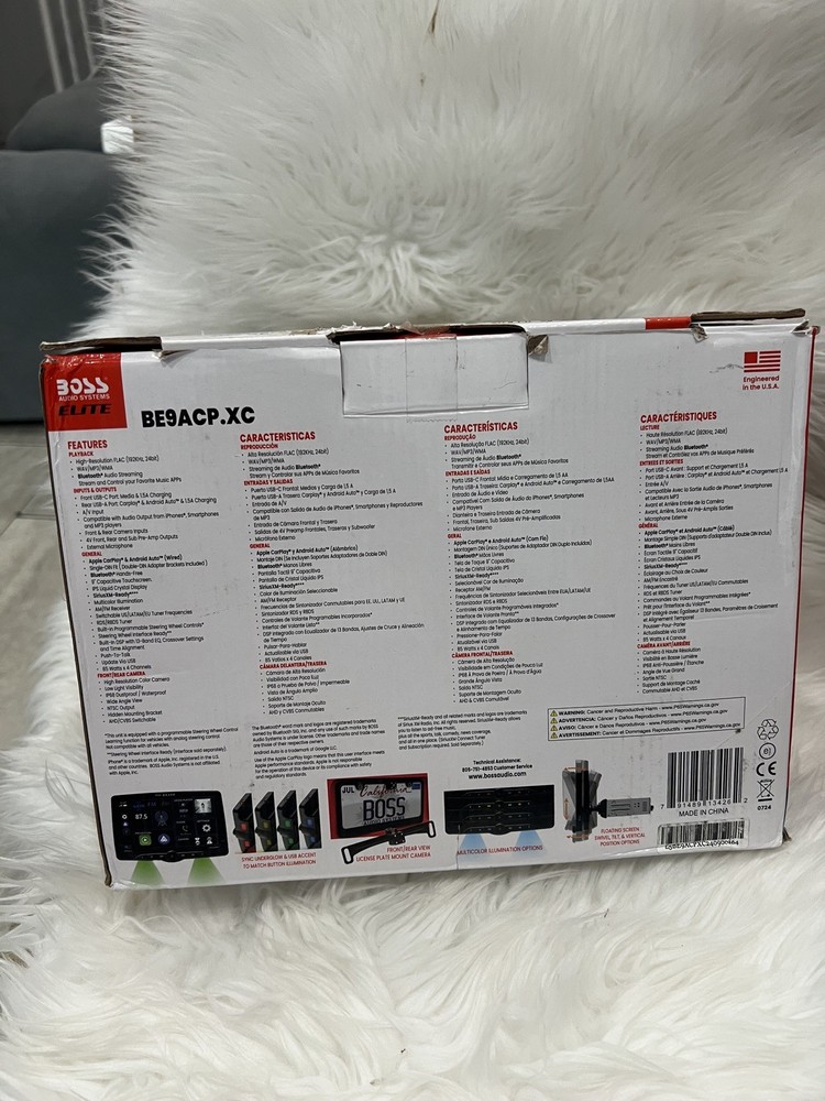 BOSS Audio Elite BE9ACP.XC Digital Multimedia Receiver + Camera-OPEN BOX!