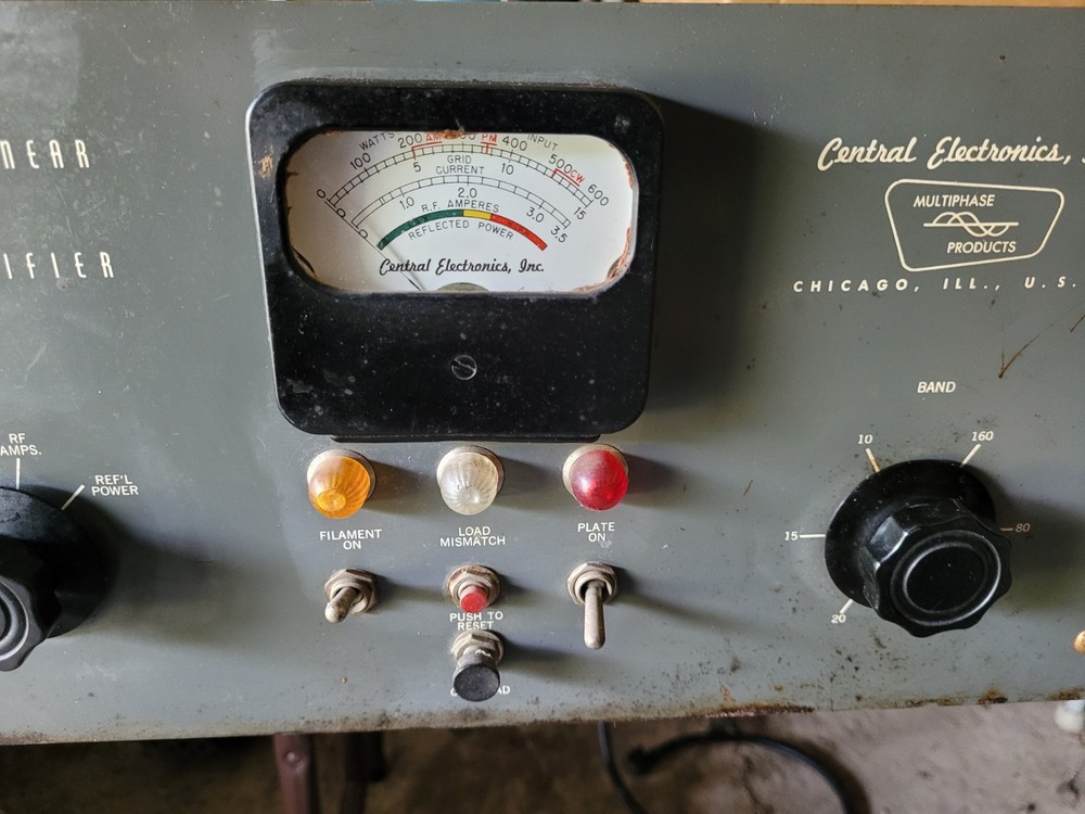 Central Electronics 600L Broadband Linear RF Amplifier Rare! READ EVERYTHING