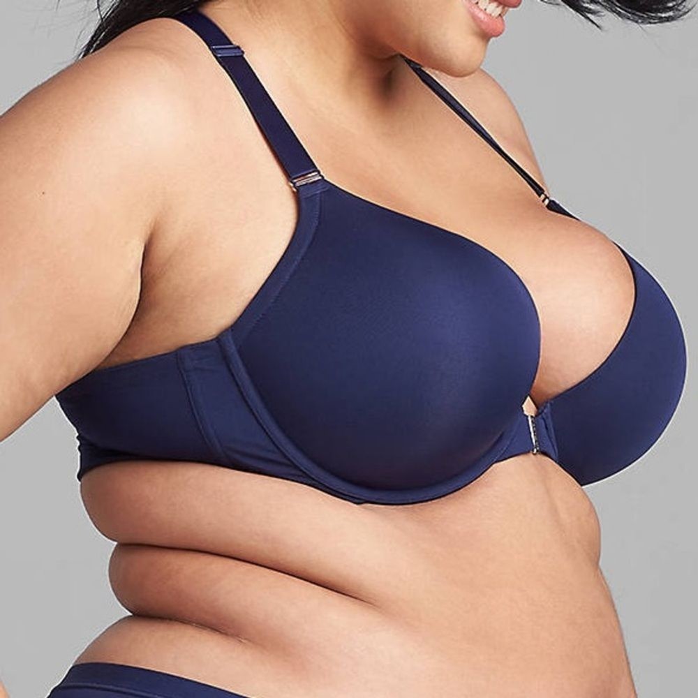 Cacique Front closure, smooth, boost plunge bra 46DD