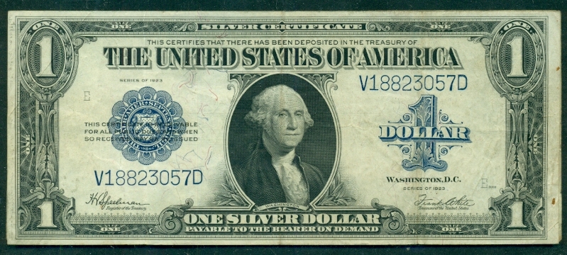 $1.00 Silver Certificate, 1923, Fr. #237, XF